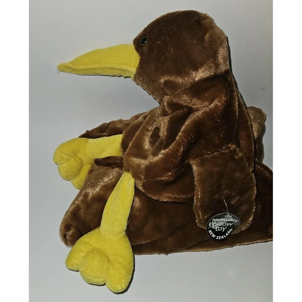 New Zealand Kiwi Bird Plush Transforms Into Pillow Stuffed Toy Brown Rokiwi 2018